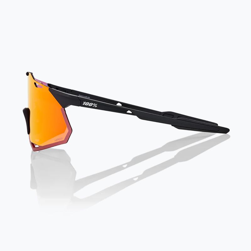 Окуляри сонцезахисні 100% Hypercraft XS soft tact black/hiper red multilayer mirror 3