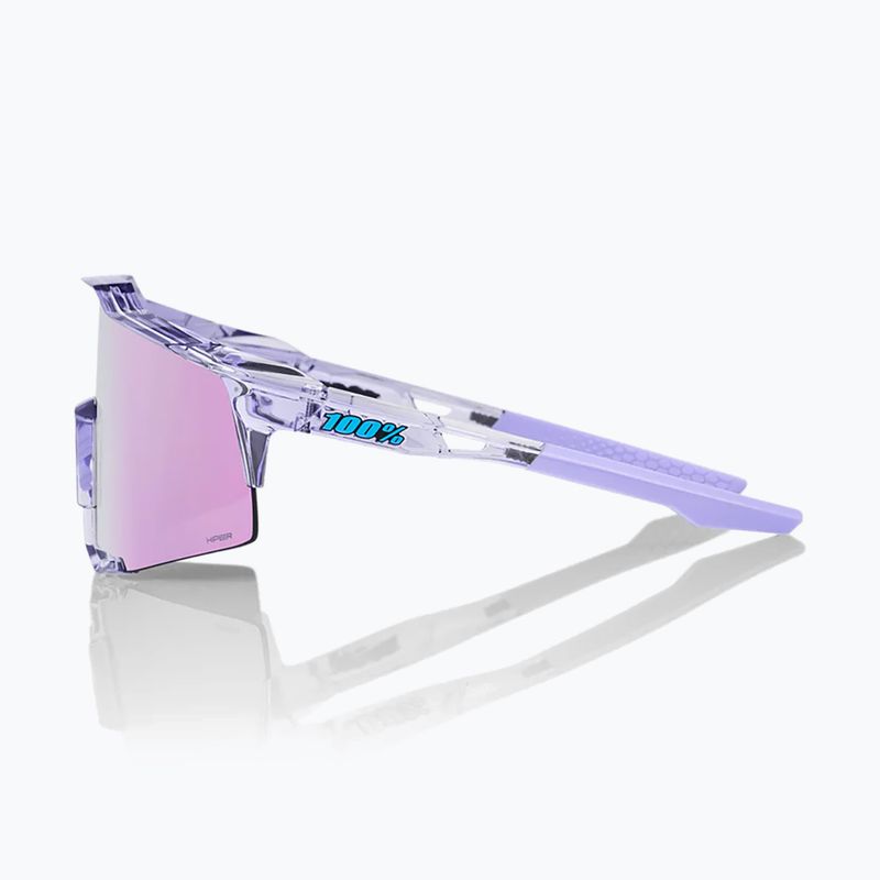 Окуляри сонцезахисні 100% Speedcraft polished translucent lavender/hiper lavender mirror 3