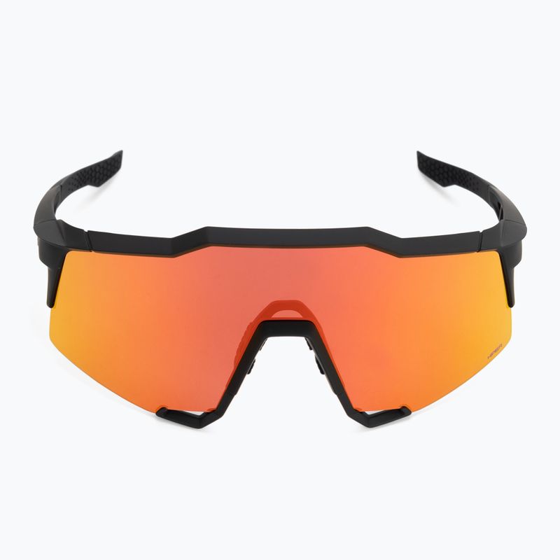 Окуляри велосипедні 100% Speedcraft soft tact black/hiper red multilayer mirror 4