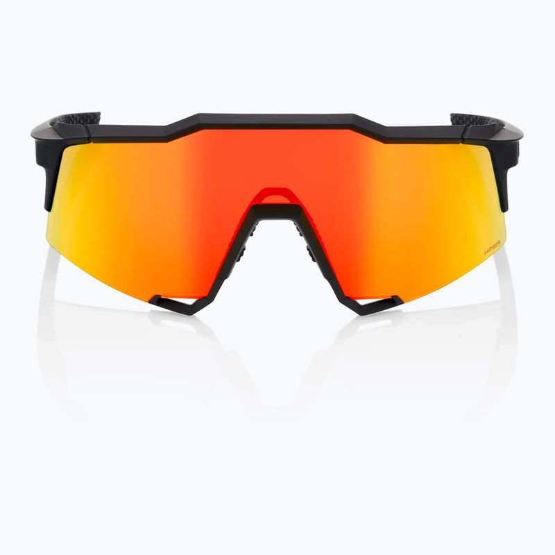 Окуляри велосипедні 100% Speedcraft soft tact black/hiper red multilayer mirror 8