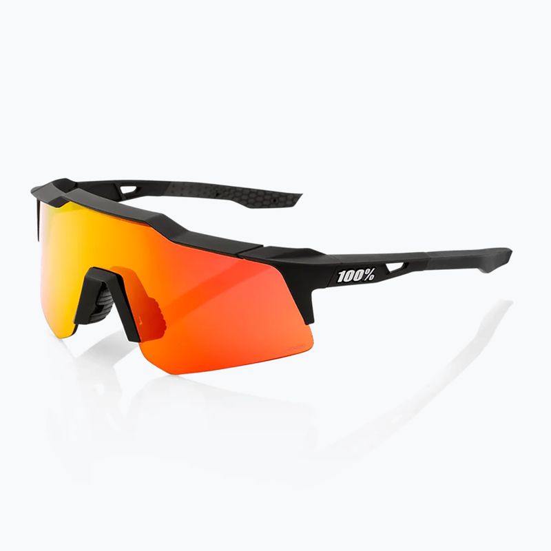 Окуляри сонцезахисні 100% Speedcraft XS soft tact black/hiper red multilayer mirror