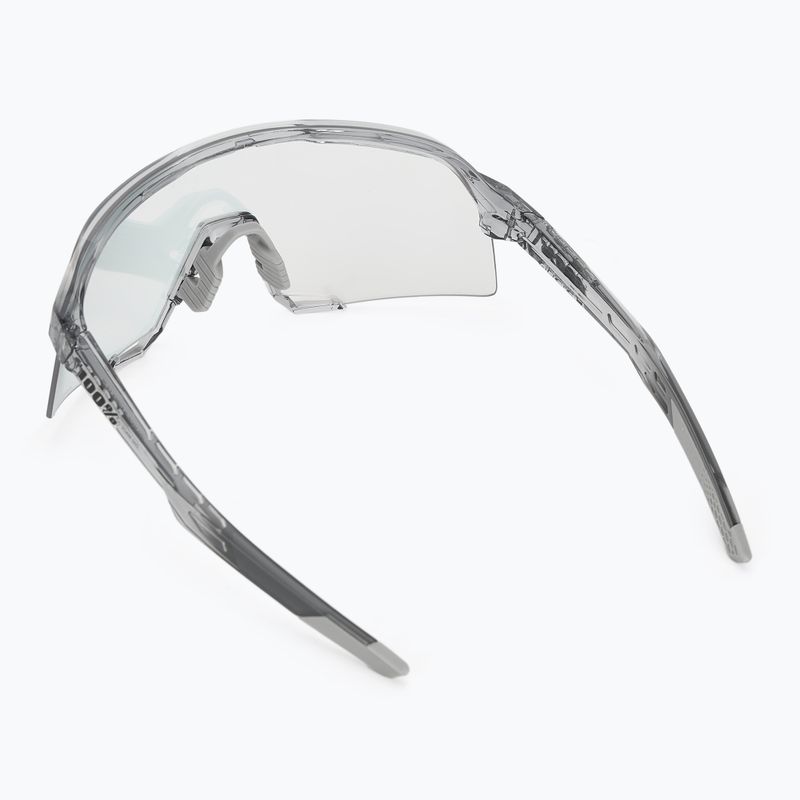 Окуляри сонцезахисні 100% S3 polished translucent grey/rose gold mirror photochrom 2