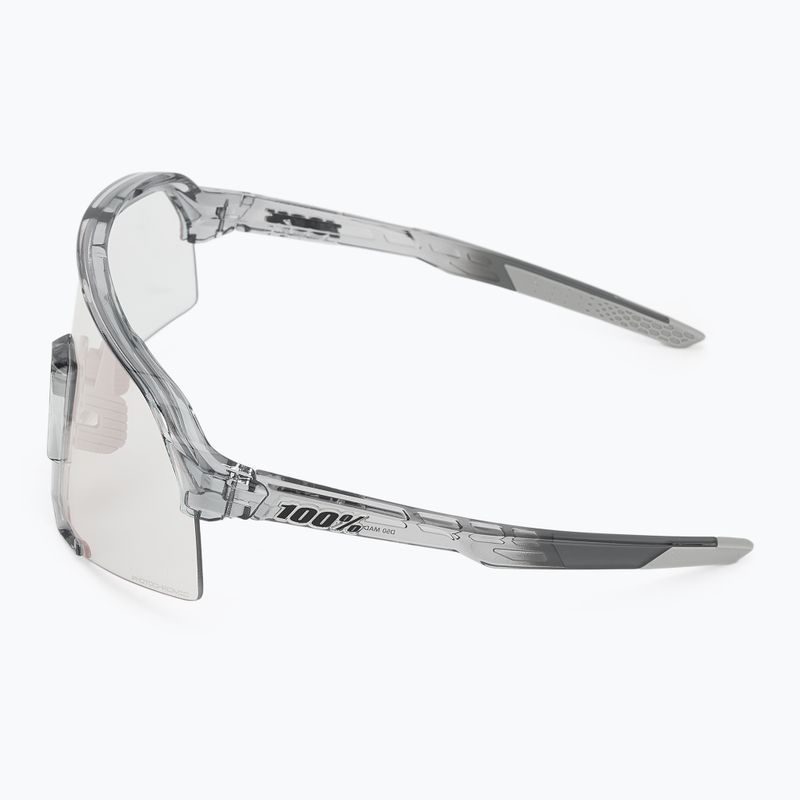 Окуляри сонцезахисні 100% S3 polished translucent grey/rose gold mirror photochrom 4