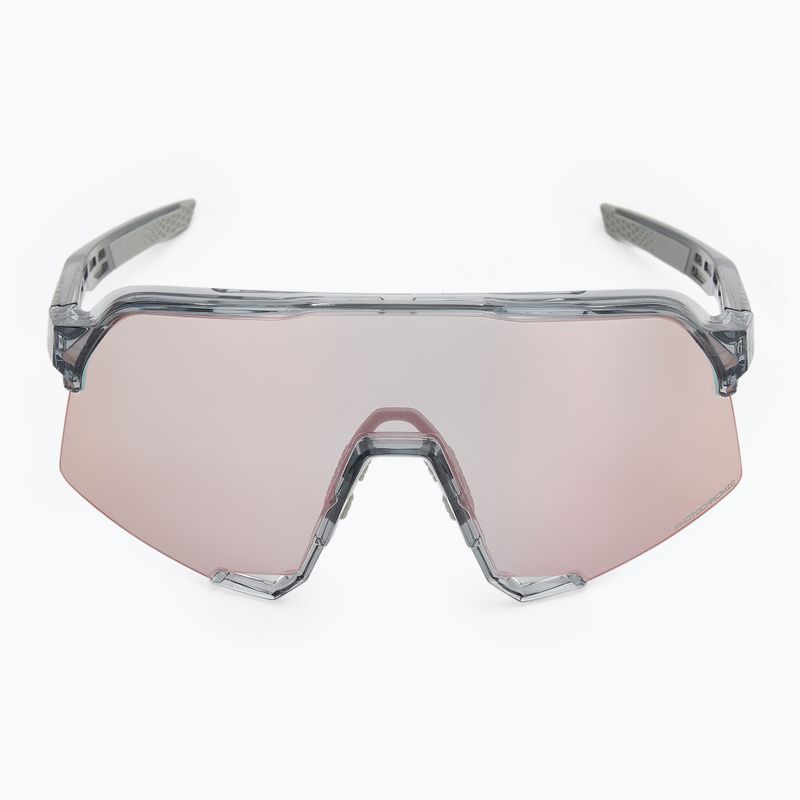 Окуляри сонцезахисні 100% S3 polished translucent grey/rose gold mirror photochrom 6