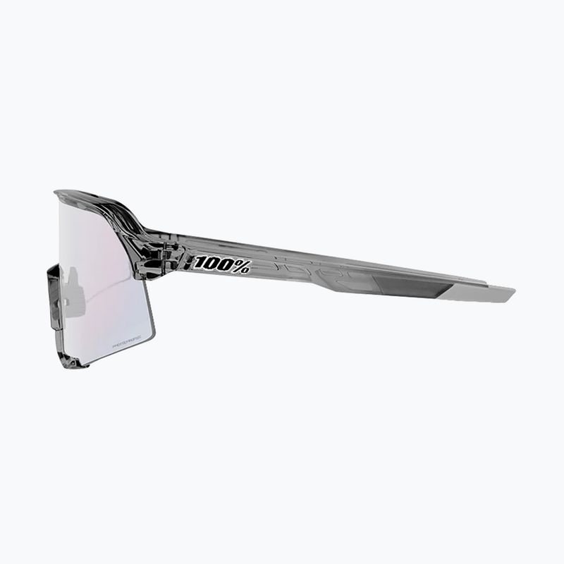 Окуляри сонцезахисні 100% S3 polished translucent grey/rose gold mirror photochrom 9