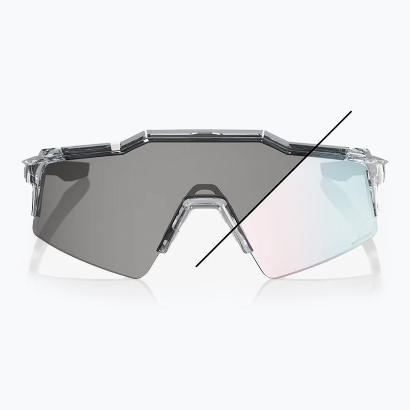 Окуляри сонцезахисні 100% Speedcraft SL polished translucent grey/rose gold mirr photochr 8