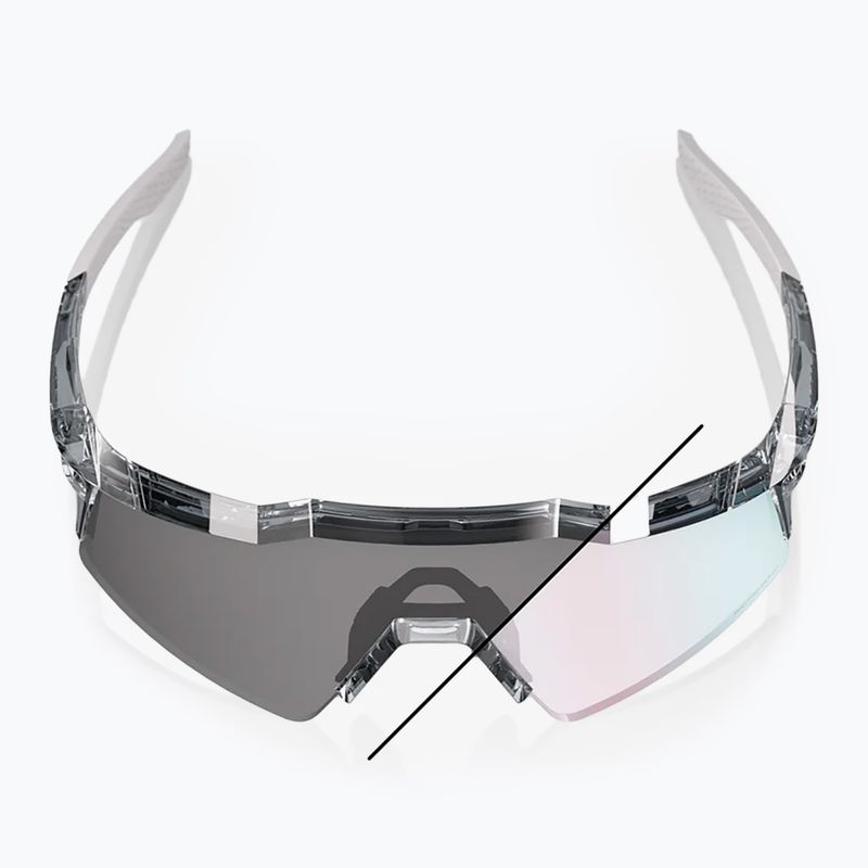 Окуляри сонцезахисні 100% Speedcraft SL polished translucent grey/rose gold mirr photochr 10