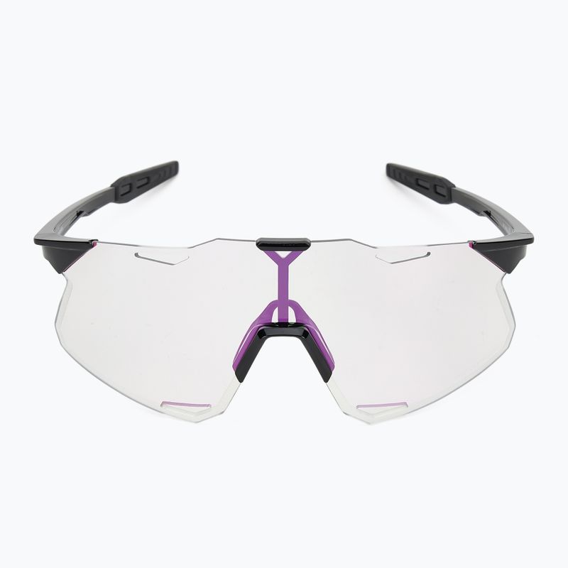 Окуляри сонцезахисні 100% Hypercraft gloss black/photochromic purple mirror 3