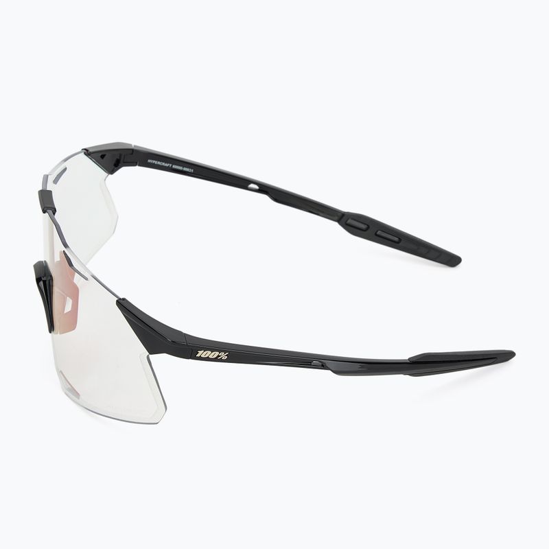 Окуляри сонцезахисні 100% Hypercraft gloss black/photochromic purple mirror 4