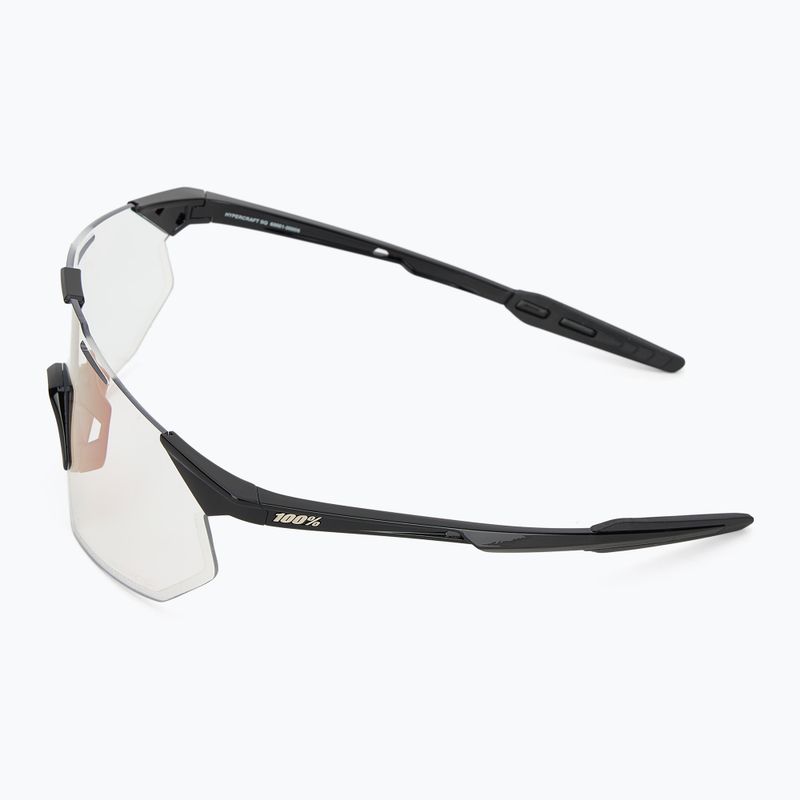 Окуляри сонцезахисні 100% Hypercraft SQ gloss black/photochromic purple mirror 4