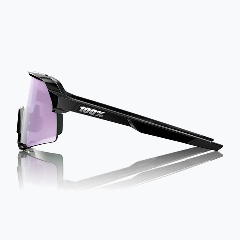 Окуляри сонцезахисні 100% S3 polished black/hiper polarized lavender mirror 3