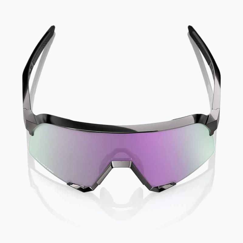 Окуляри сонцезахисні 100% S3 polished black/hiper polarized lavender mirror 4