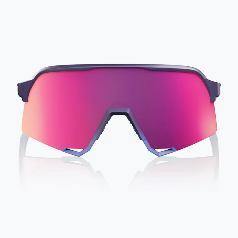 Окуляри сонцезахисні 100% S3 satin storm metallic/purple mirror 4