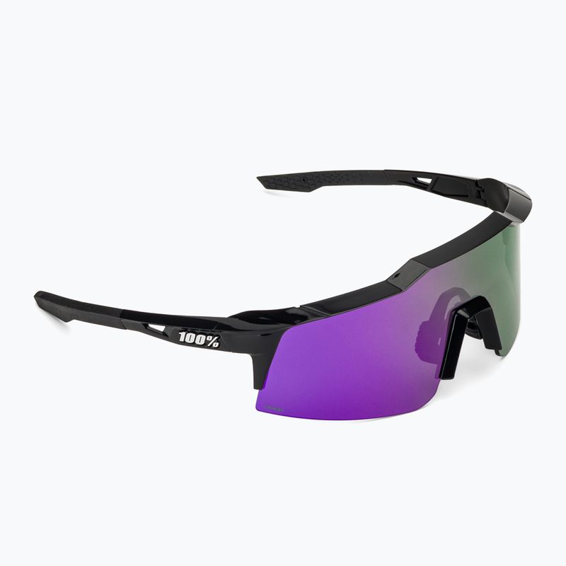 Окуляри сонцезахисні 100% Speedcraft SL polished black/hiper polarized lavender mirror 2