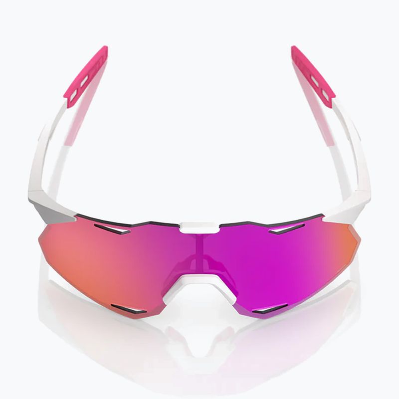 Окуляри сонцезахисні 100% Hypercraft XS matte white/pink/hiper vital pink mirror 3