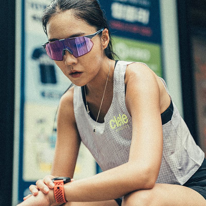 Окуляри сонцезахисні 100% Hypercraft SQ satin storm metallic/purple mirror 6