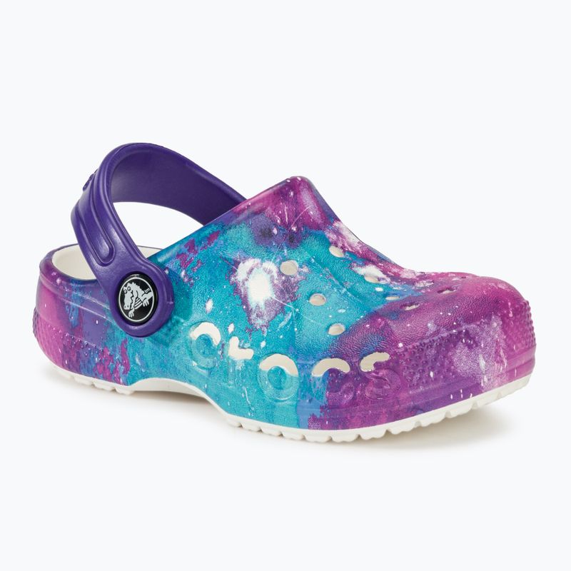 Шльопанці дитячі Crocs Baya Graphic Clog white/multi