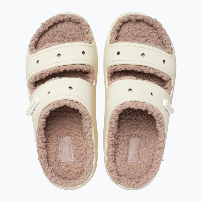 Шльопанці Crocs Classic Cozzzy Sandal bone/mushroom 12