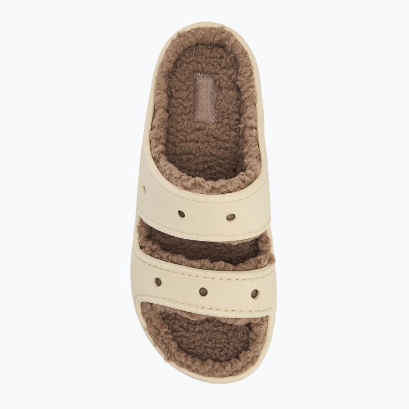 Шльопанці Crocs Classic Cozzzy Sandal bone/mushroom 5