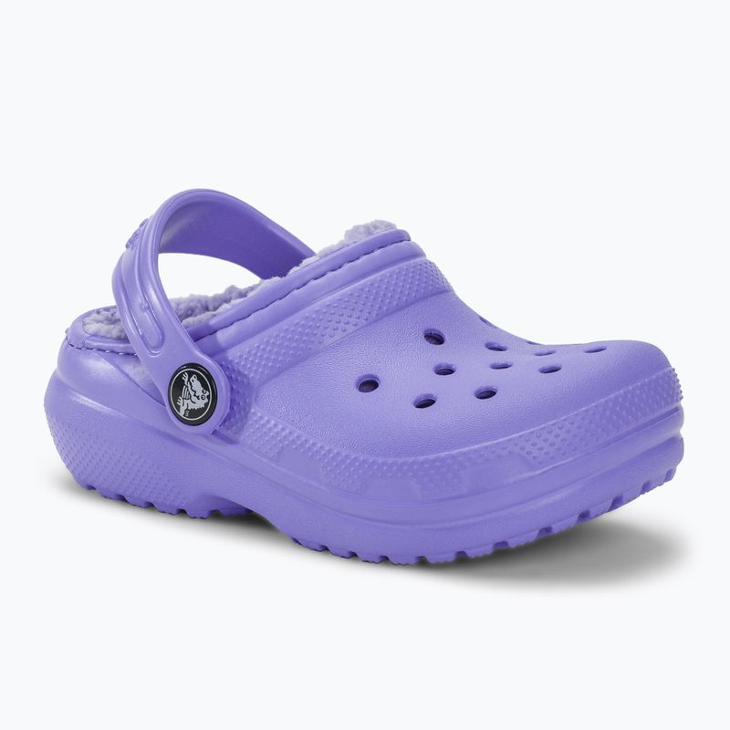 Дитячі шльопанці Crocs Classic Lined цифрові фіолетові 2