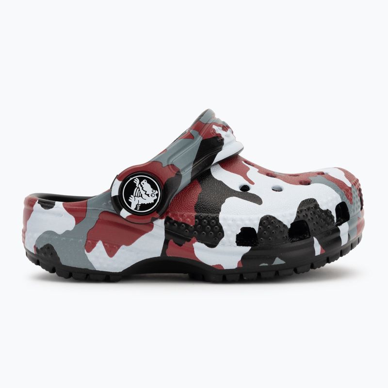 Шльопанці дитячі Crocs Classic Camo Clog Toddler black/red 3