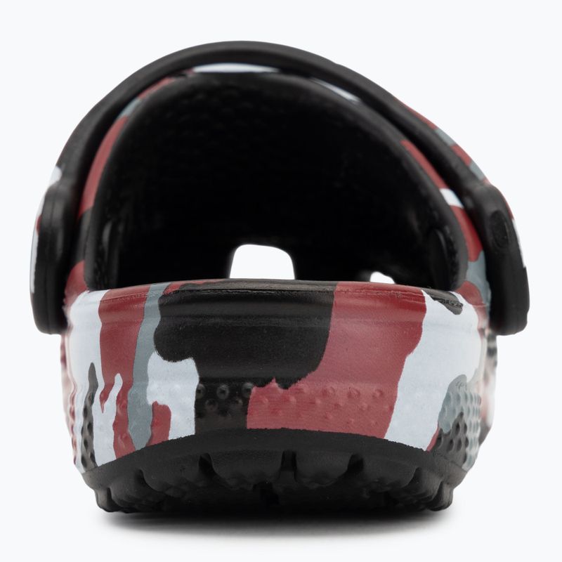 Шльопанці дитячі Crocs Classic Camo Clog Toddler black/red 7