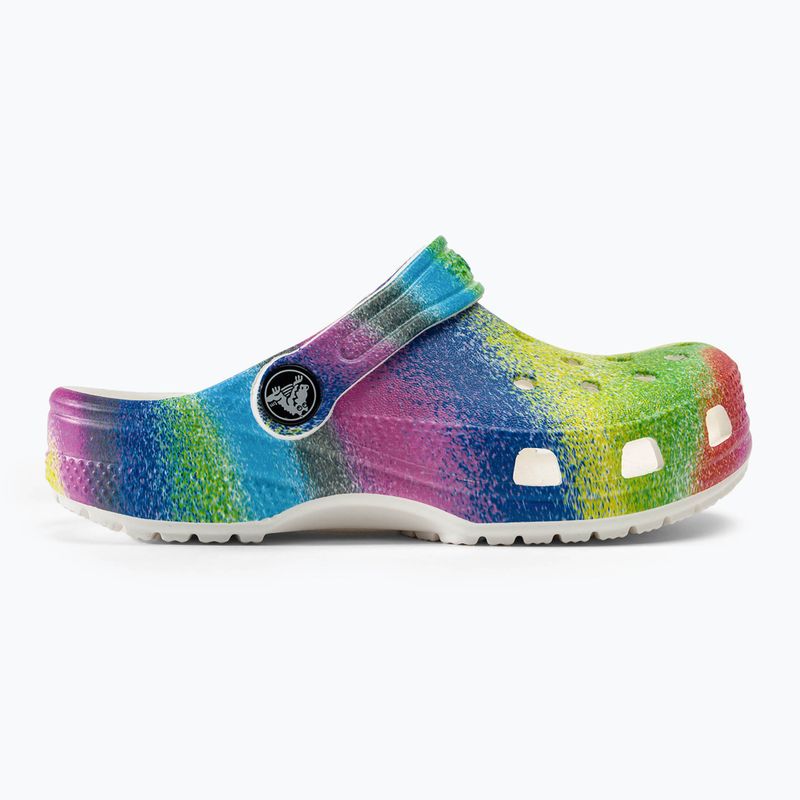 Дитячі шльопанці Crocs Classic Spray Dye білий/мульти дитячі шльопанці 3