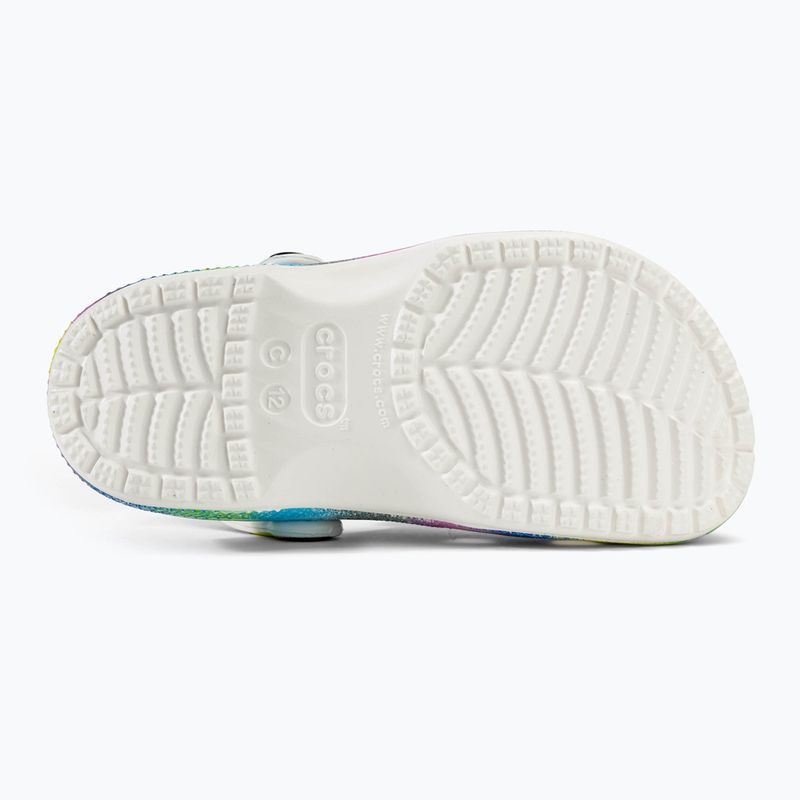 Дитячі шльопанці Crocs Classic Spray Dye білий/мульти дитячі шльопанці 5