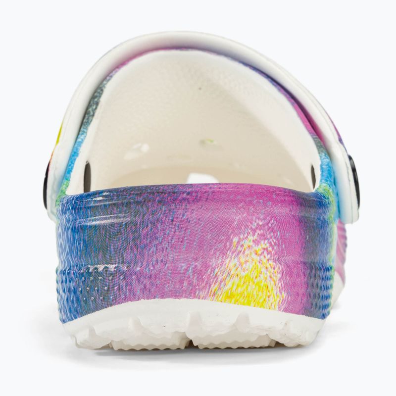 Дитячі шльопанці Crocs Classic Spray Dye білий/мульти дитячі шльопанці 7