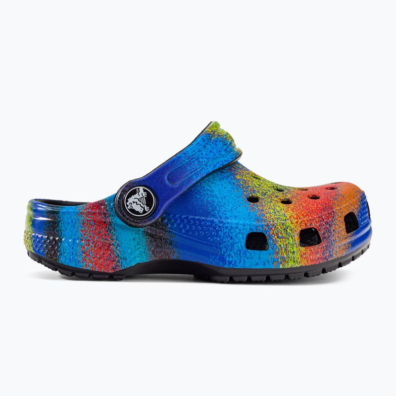 Шльопанці дитячі Crocs Classic Spray Dye Clog T black/multi 3