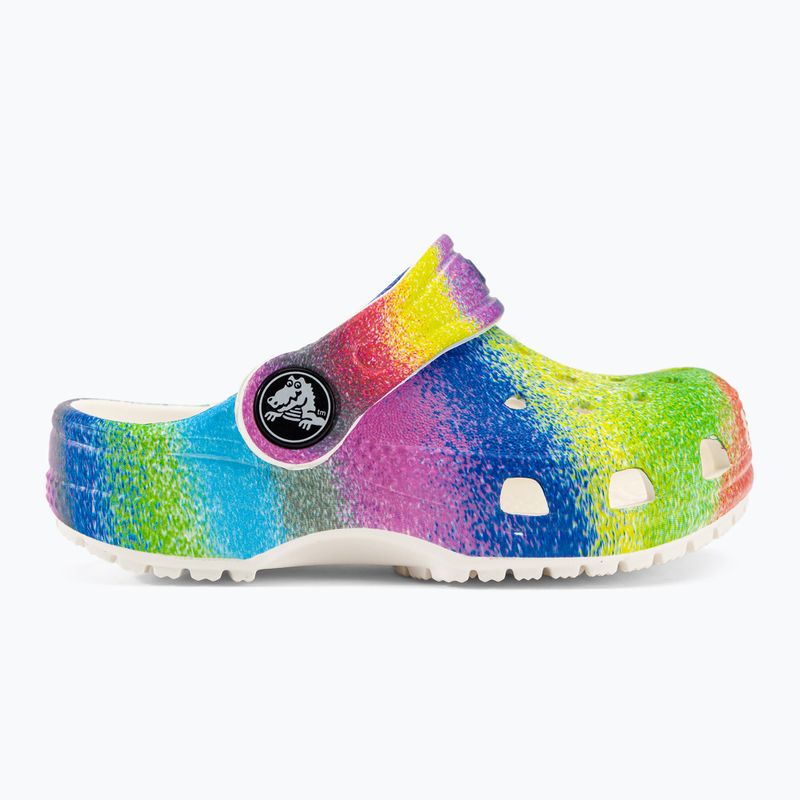 Шльопанці дитячі Crocs Classic Spray Dye Clog T white/multi 3