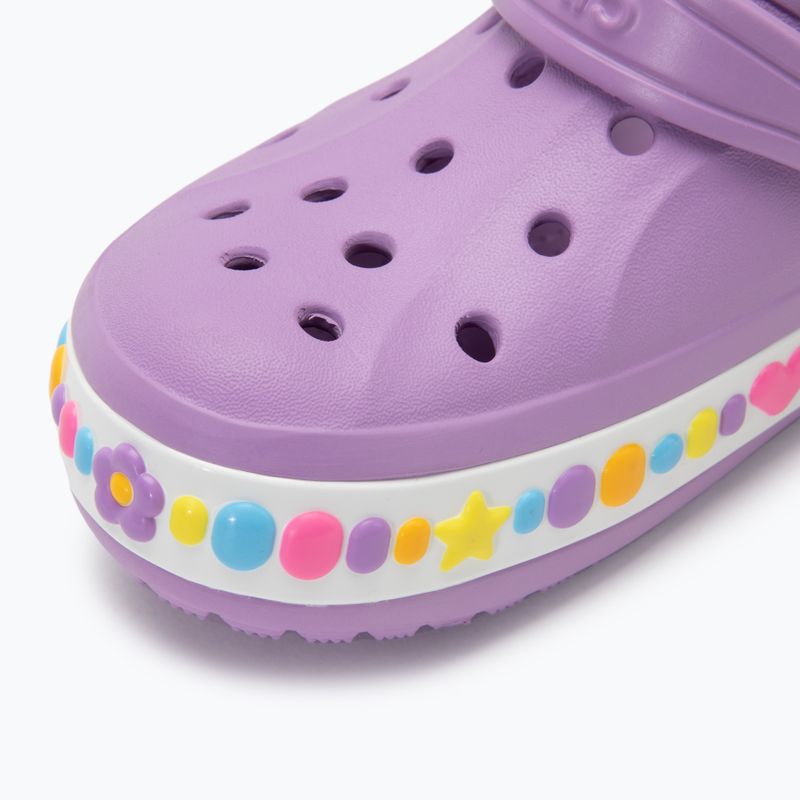 Шльопанці дитячі Crocs Bayaband Charm Band Clogs orchid 8