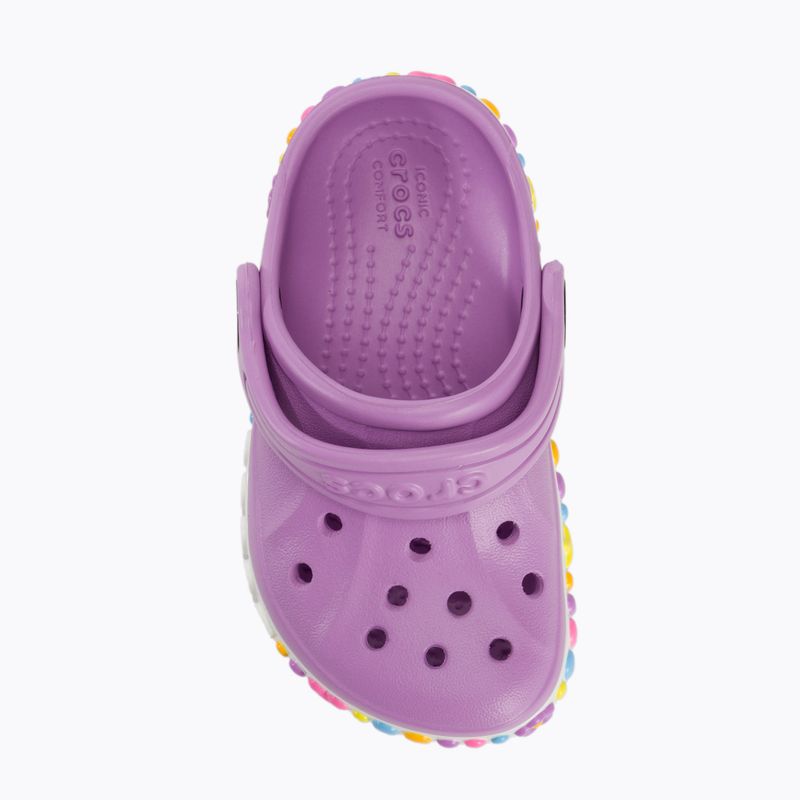 Шльопанці дитячі Crocs Bayaband Charm Band Clog Toddler orchid 6