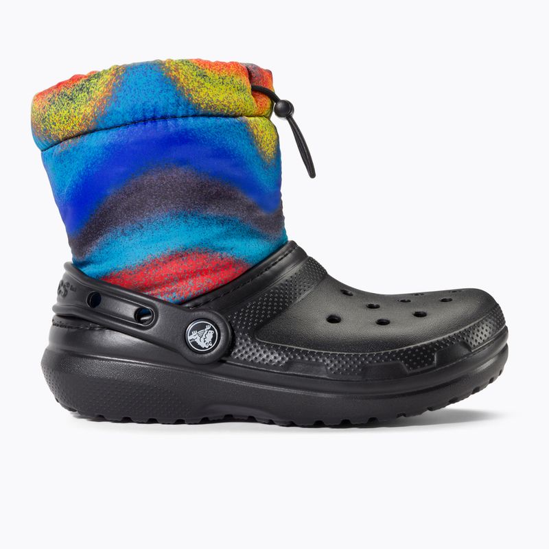 Снігоступи дитячі Crocs Classic Lined Спрей Dye Boot Kids black/multi 2