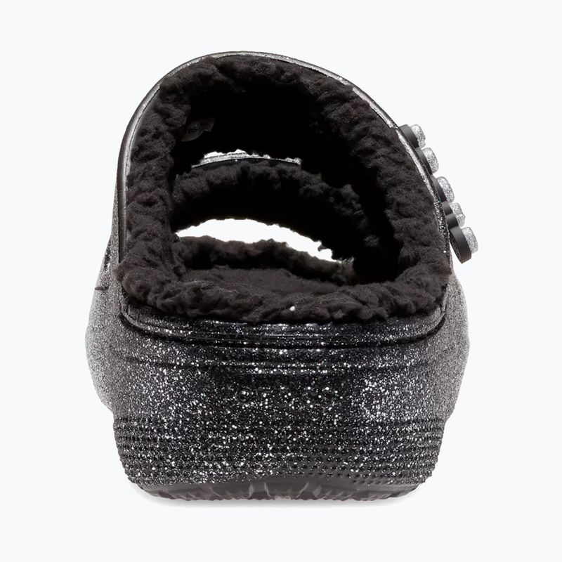 Шльопанці Crocs Classic Cozzzy Glitter Sandal black/silver 4