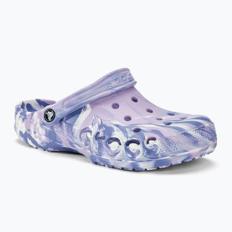 Шльопанці Crocs Baya Marbled Clog lavender/multi 2