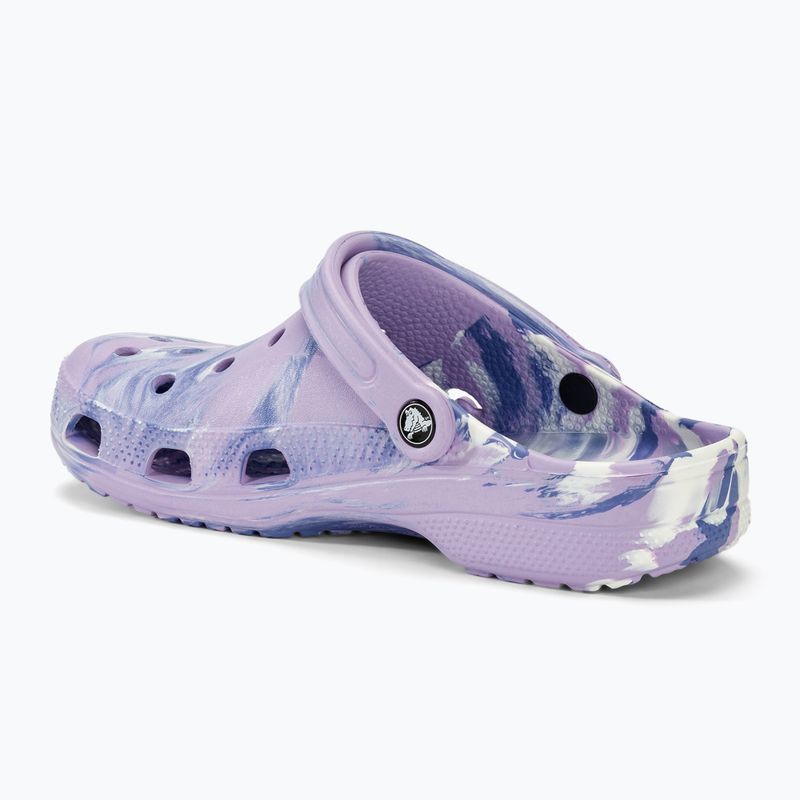 Шльопанці Crocs Baya Marbled Clog lavender/multi 4