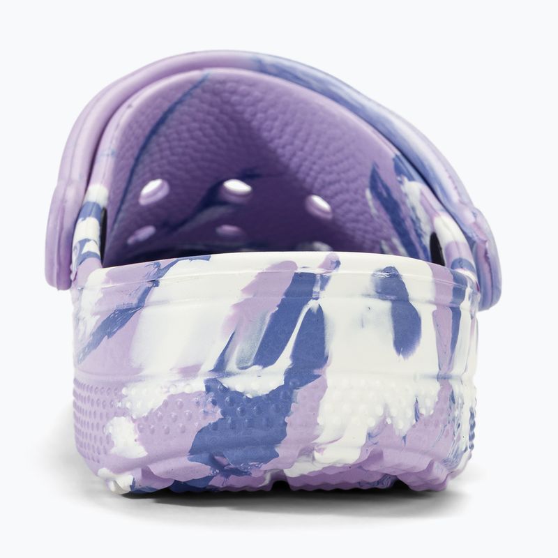 Шльопанці Crocs Baya Marbled Clog lavender/multi 7