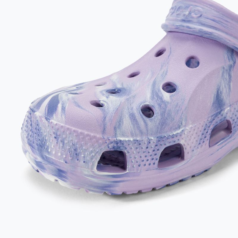 Шльопанці Crocs Baya Marbled Clog lavender/multi 8
