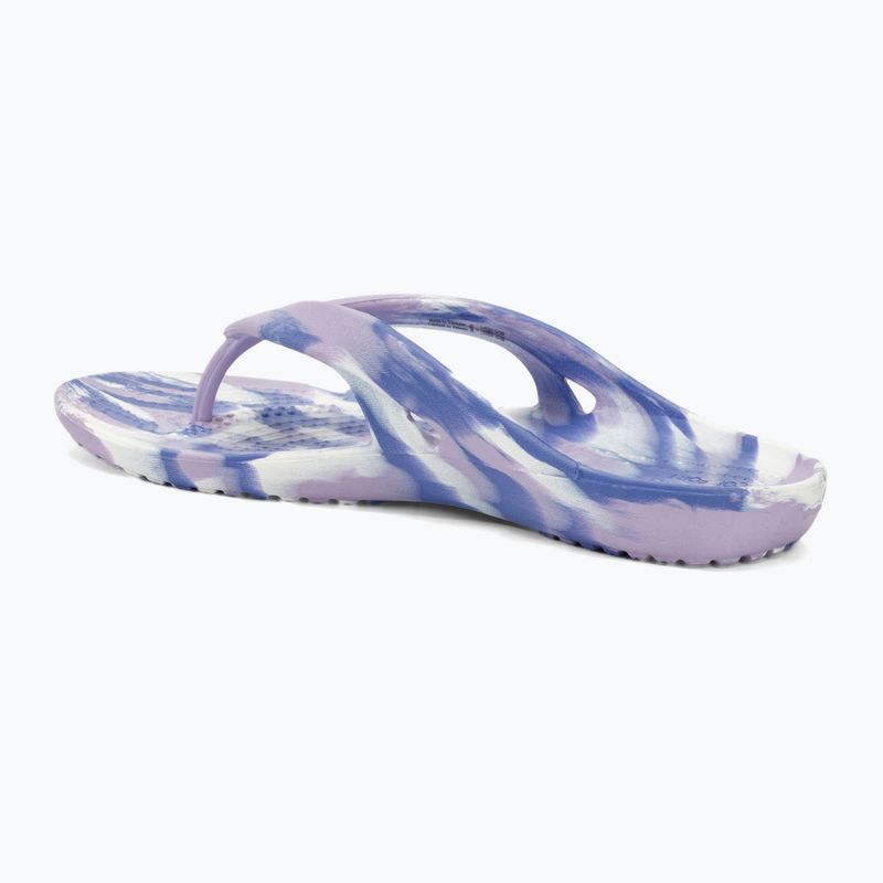 Жіночі шльопанці Crocs KadeeII Мармурова лаванда/мульти 3