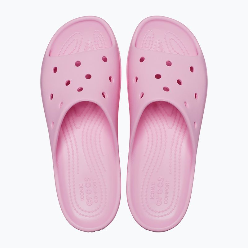 Жіночі шльопанці Crocs на класичній платформі з фламінго 11