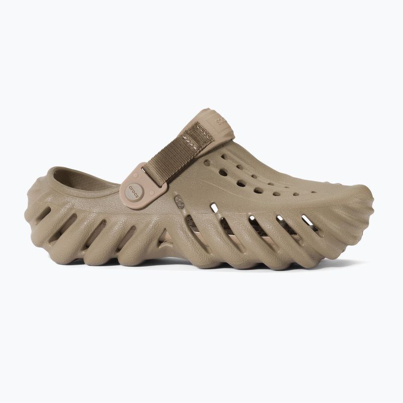Шльопанці дитячі Crocs Echo Clog Kids khaki 3