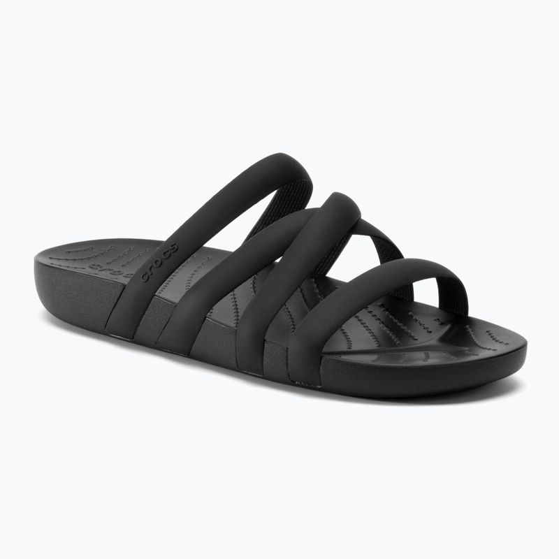 Жіночі босоніжки на ремінцях Crocs Splash чорний