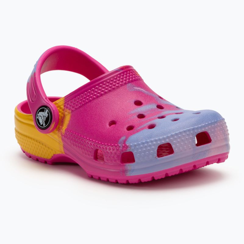 Шльопанці дитячі Crocs Classic Ombre Clog Toddler juice/multi 2