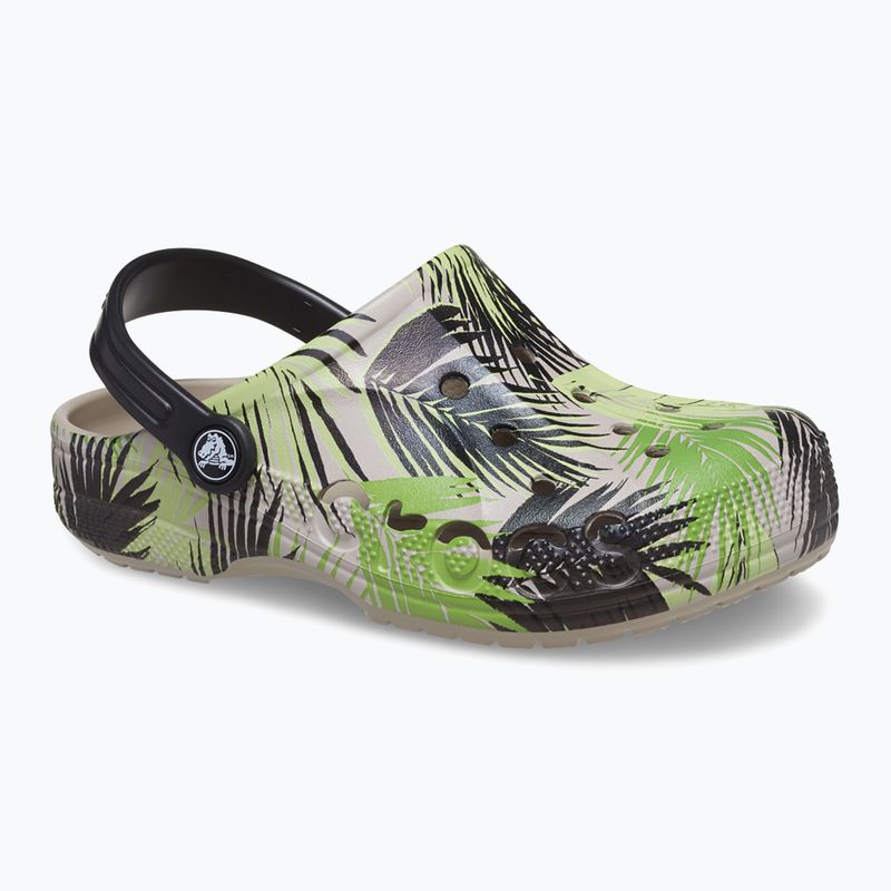 Шльопанці дитячі Crocs Baya Seasonal Printed Clog cobblestone/tropical 9