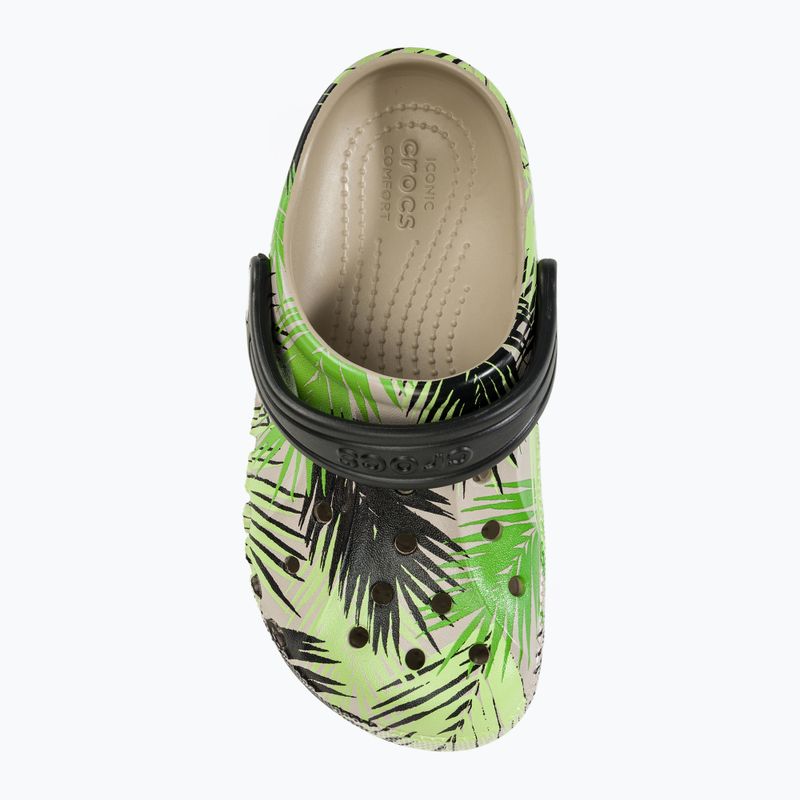 Шльопанці дитячі Crocs Baya Seasonal Printed Clog cobblestone/tropical 6