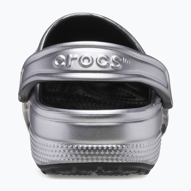 Шльопанці Crocs Classic сріблясті / металеві 12