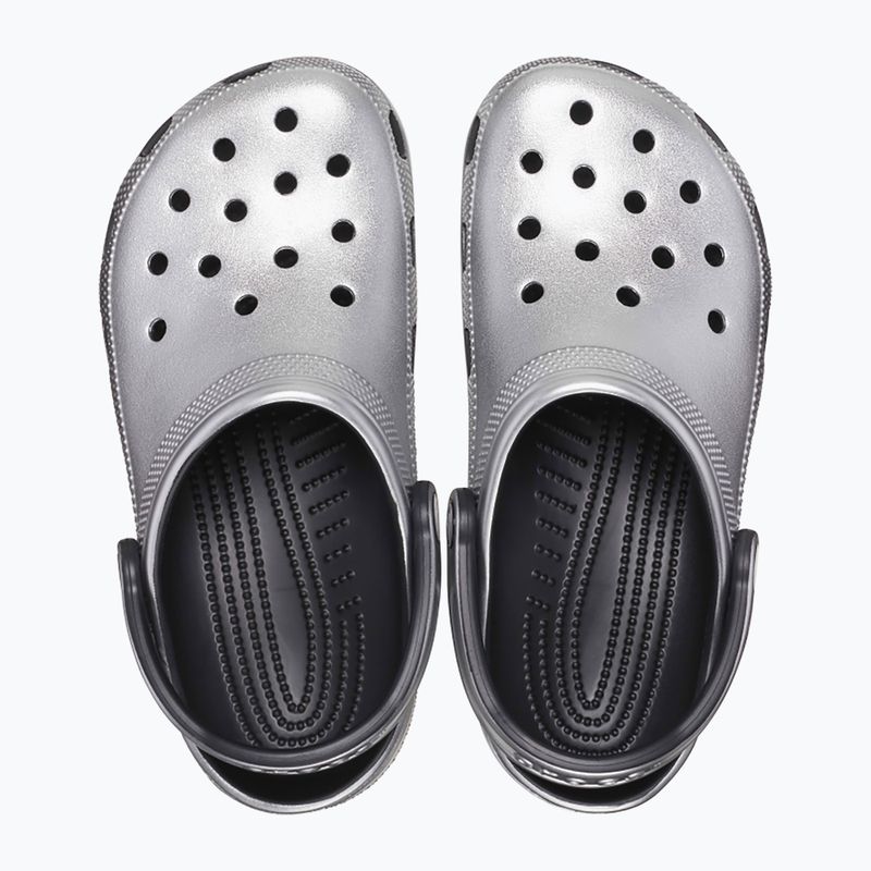 Шльопанці Crocs Classic сріблясті / металеві 13