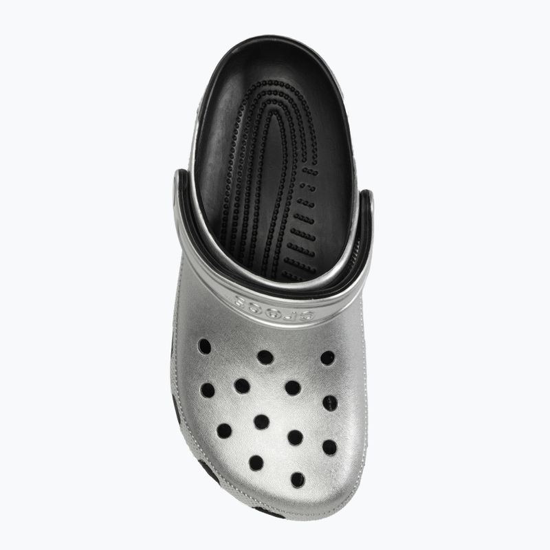 Шльопанці Crocs Classic сріблясті / металеві 6