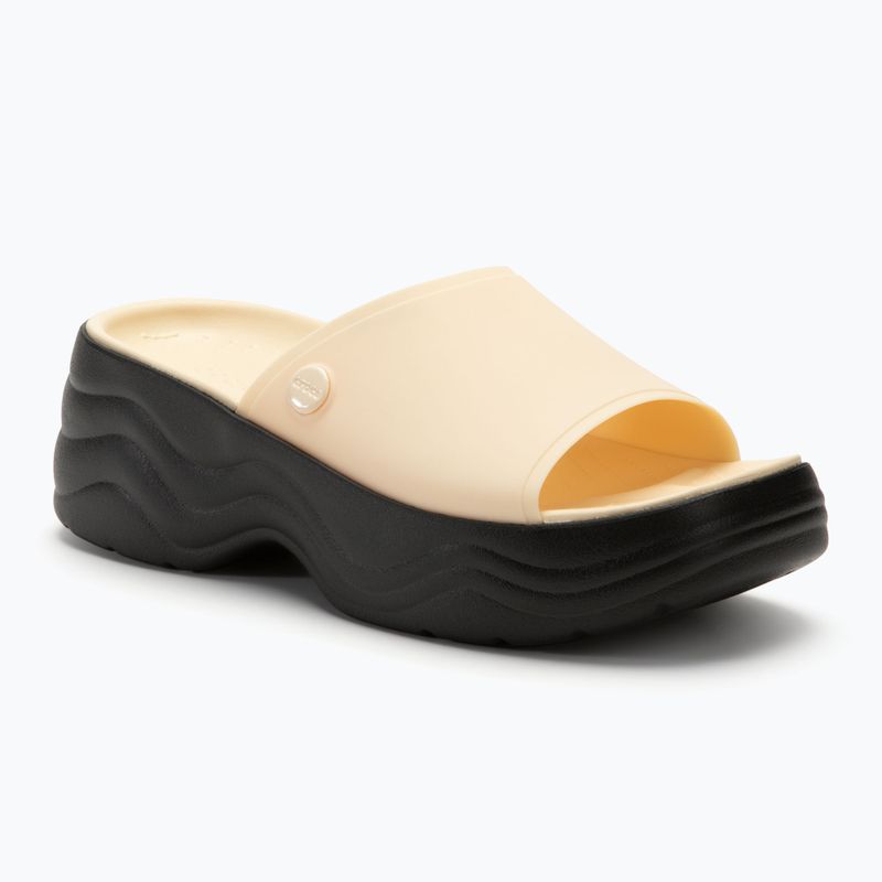 Шльопанці жіночі Crocs Skyline Slide vanilla/black